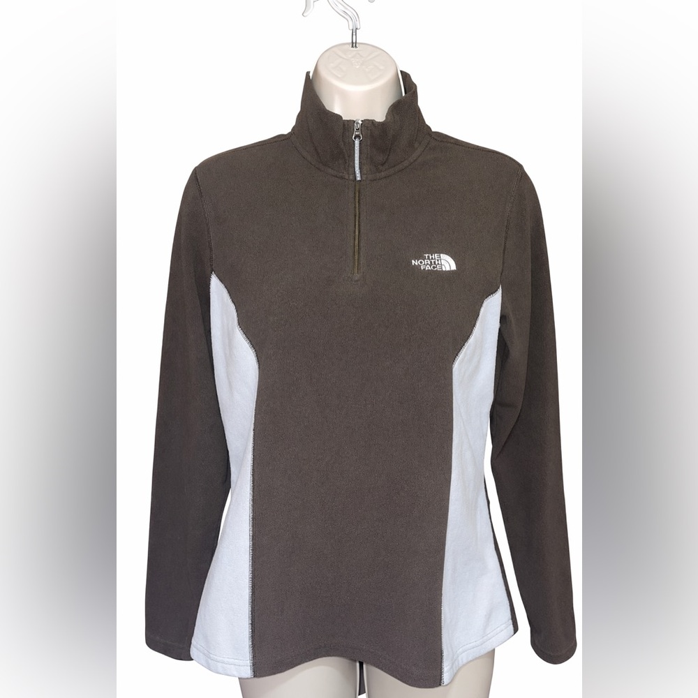 The North Face Brown Light gray Fleece Pullover